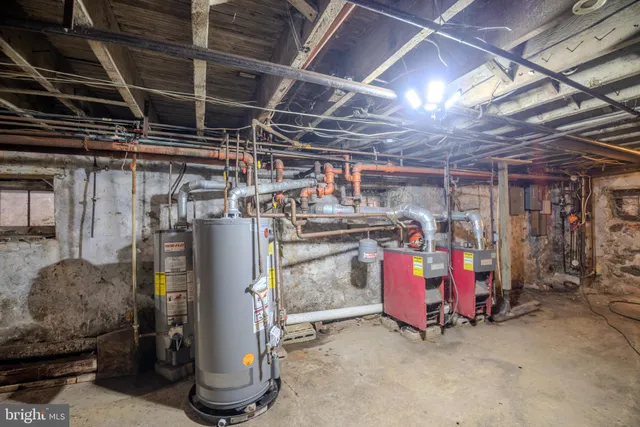 a view of storage and utility room