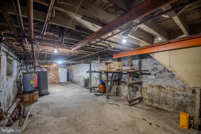 a view of storage and utility room