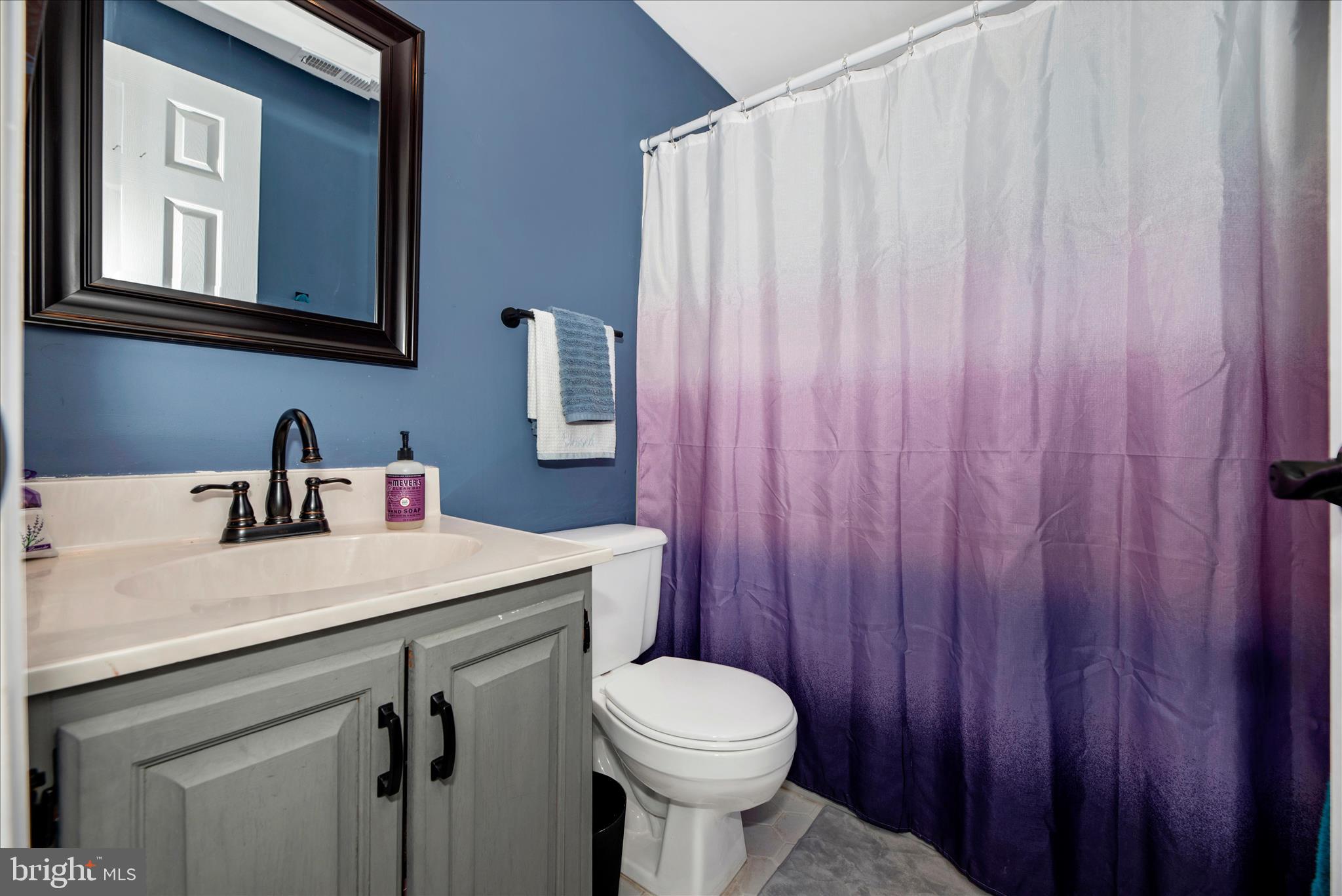 6630 Commodore Court New Market, MD 21774 - Photo 35 of 68 a bathroom with a sink a toilet and a mirror
