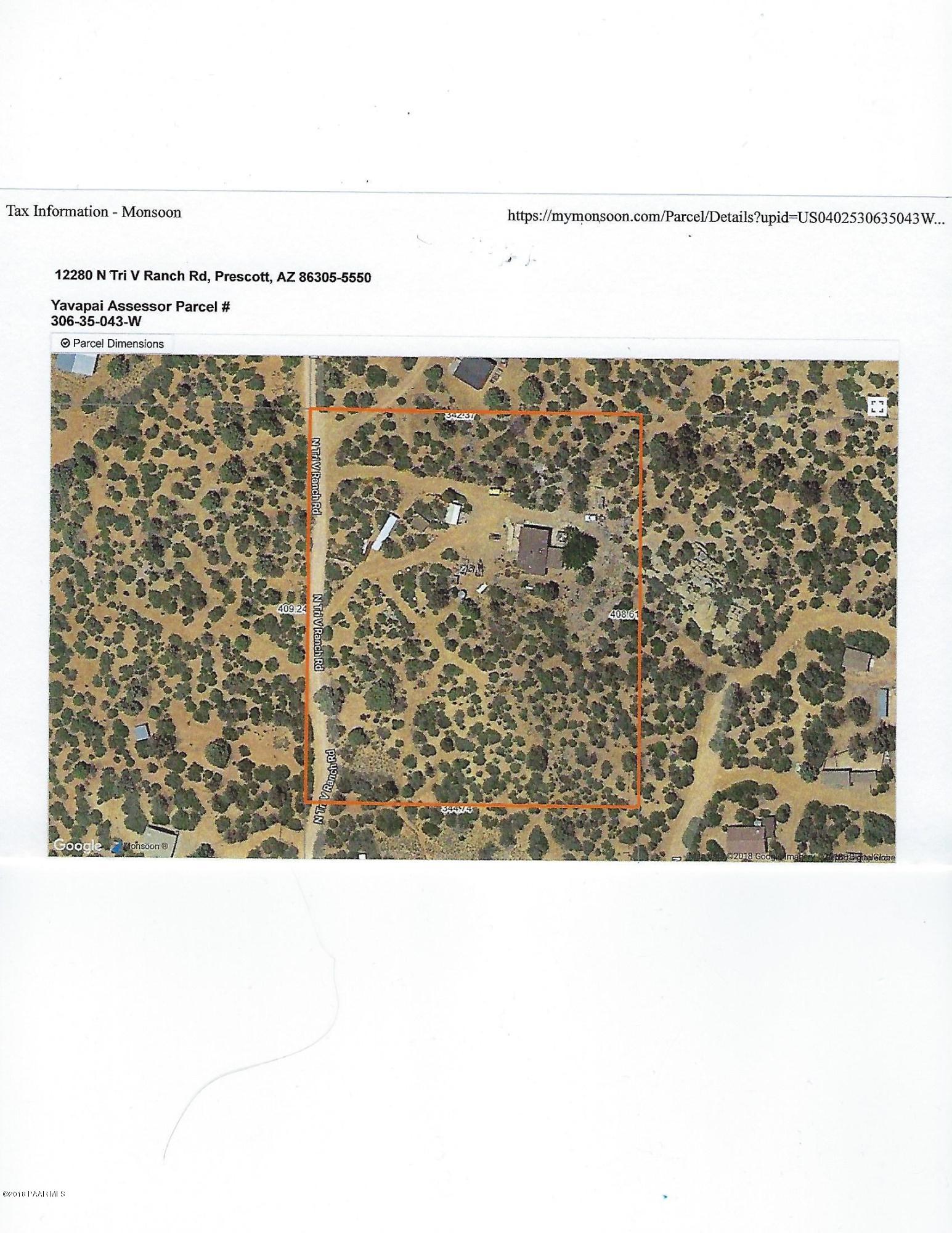 12280 North Tri V Ranch Road Prescott, AZ 86305 - Photo 54 of 54 parcel