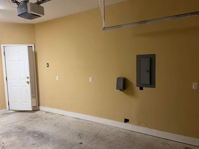 a view of a closet in a room