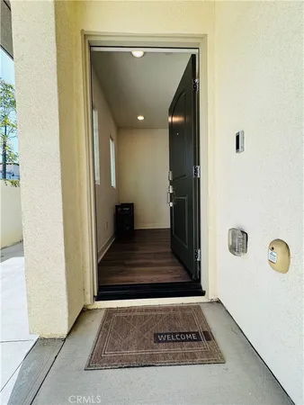 a view of a entryway of the house
