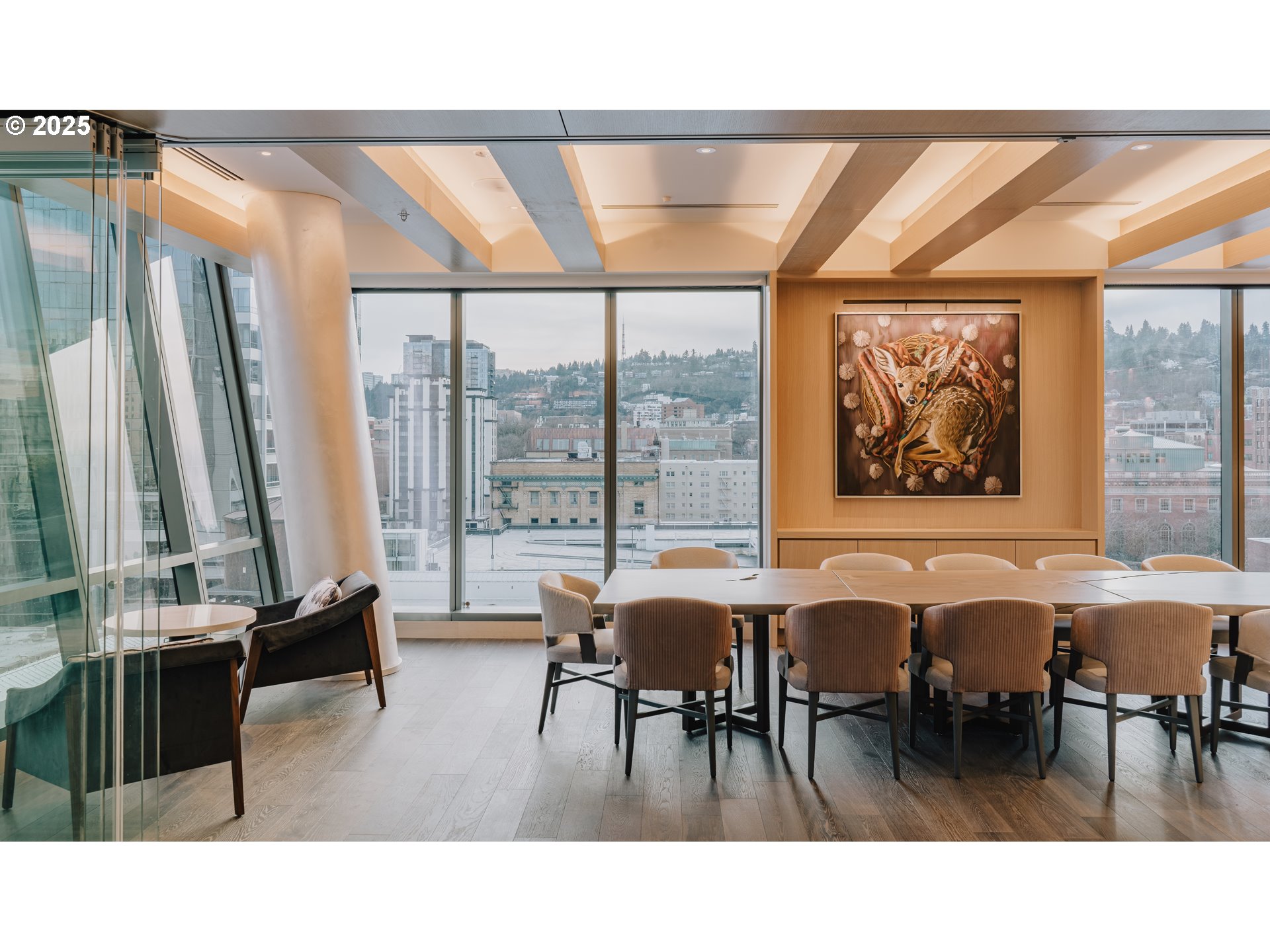 550 Southwest 10th Avenue, Unit 3003 Portland, OR 97205 - Photo 43 of 44 a black and white photo of a living room