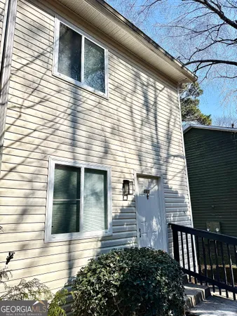 a view of a house with a balcony