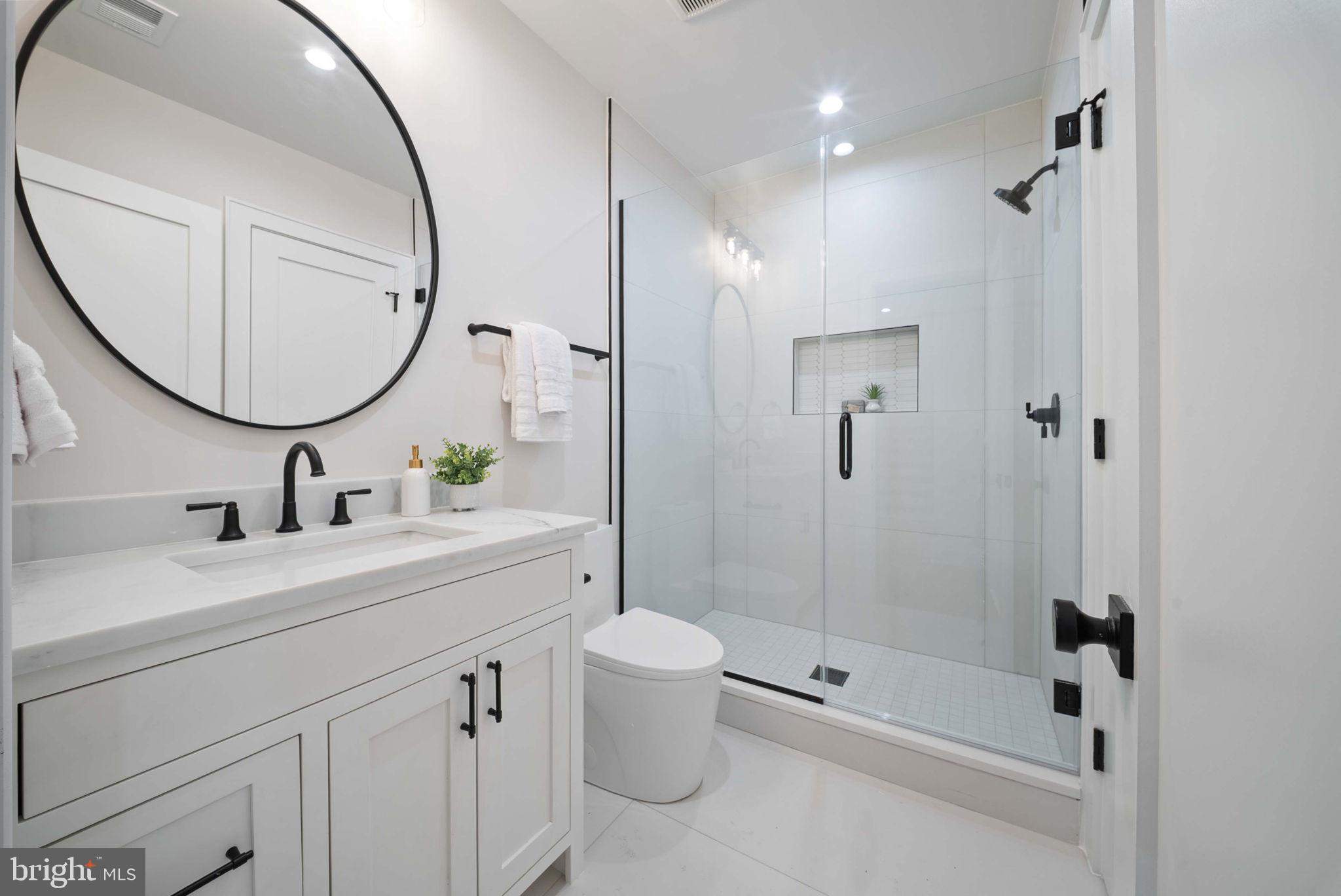 5203 Sangamore Road Bethesda, MD 20816 - Photo 51 of 60 Lower Level Bathroom 5 (en suite)