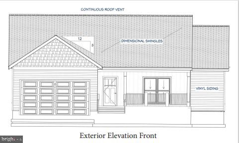 16 North Glebe Road Montross, VA 22520 - Photo 3 of 12 Front Elevation w Two Car Garage and Porch
