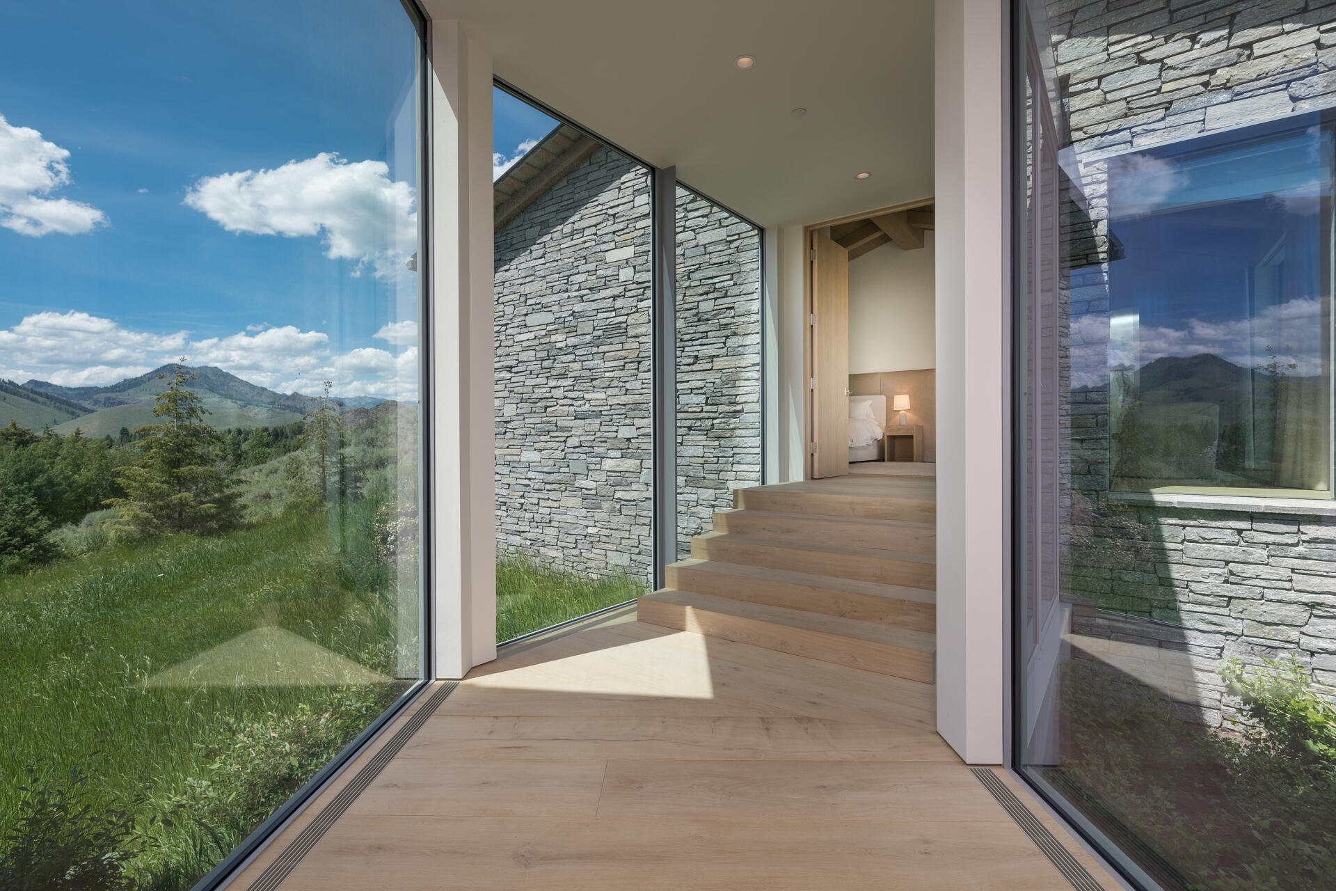 220 Lava Street Ketchum, ID 83340 - Photo 22 of 71 Glass hallway to Primary Bedroom