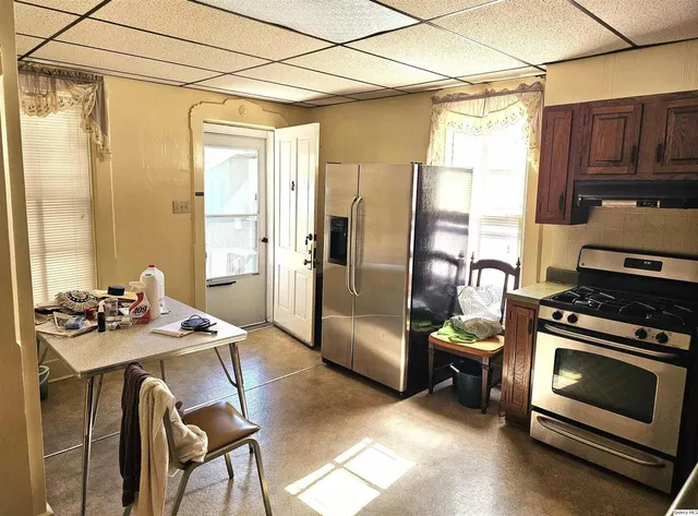 a view of a bathroom with a shower