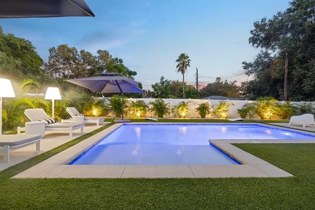 a view of an outdoor space yard patio and outdoor kitchen