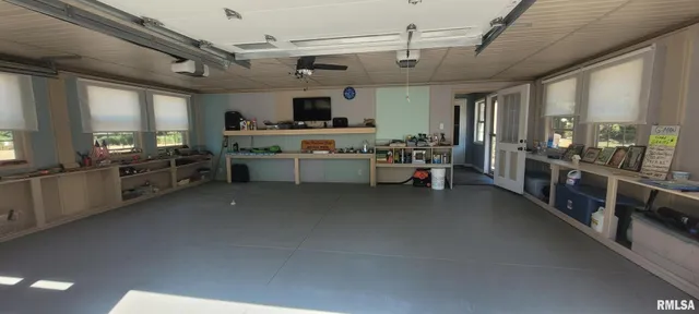 a view of outdoor space with seating area