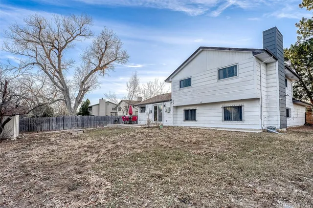 a backyard of a house