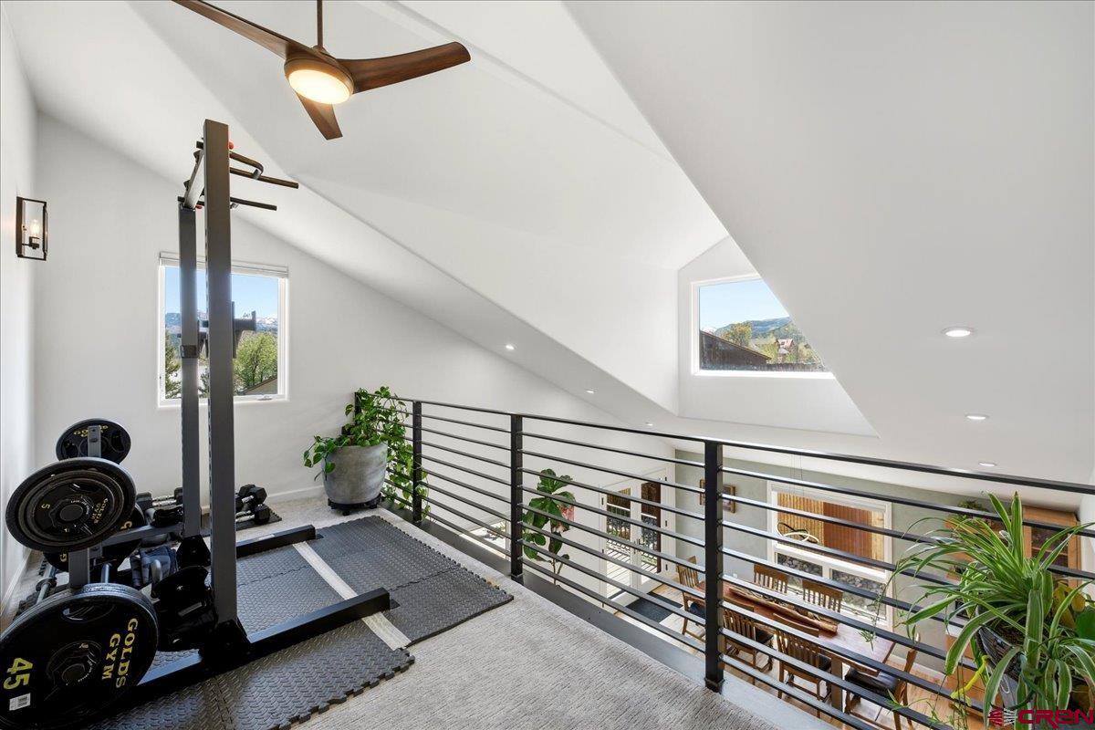 320 South Amelia Street Ridgway, CO 81432 - Photo 27 of 40 a view of a room with gym equipment