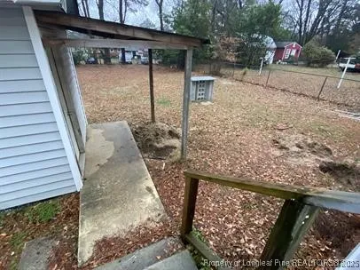 a view of outdoor seating space