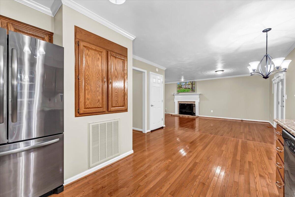 278 Stonehaven Lane Blue Ridge, VA 24064 - Photo 15 of 61 a view of a kitchen with wooden floor and a kitchen