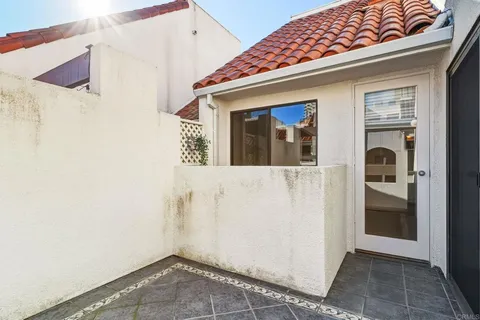 a view of a house with a door