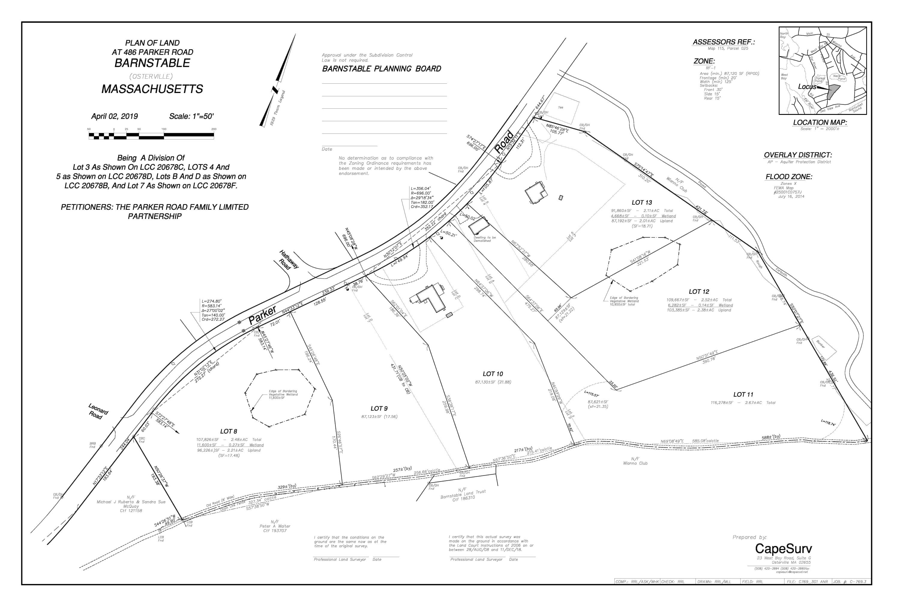 486 Parker Road, Unit LOT 9) Osterville, MA 02655 - Photo 1 of 9 Plan