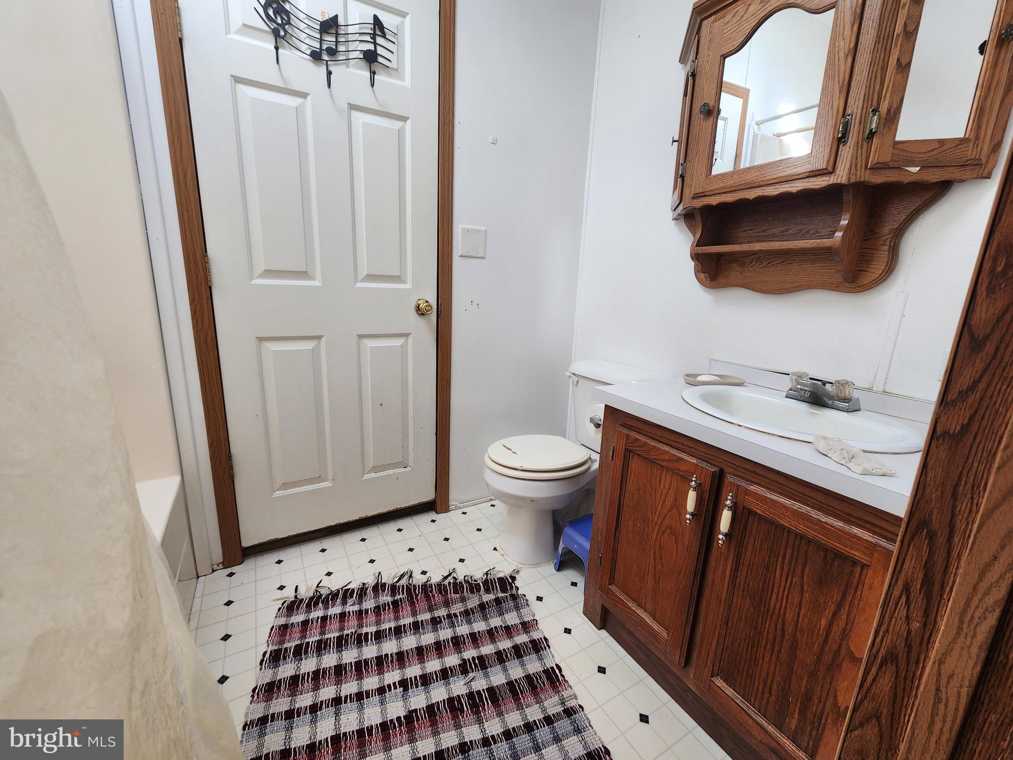 1337 Tower Road Camden Wyoming, DE 19934 - Photo 33 of 41 a bathroom with a sink a toilet and a mirror