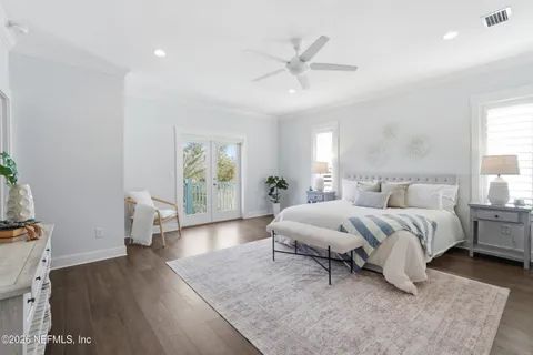 a view of a balcony next to a lake view