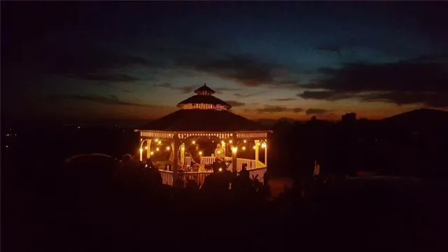 a close up of a fireplace