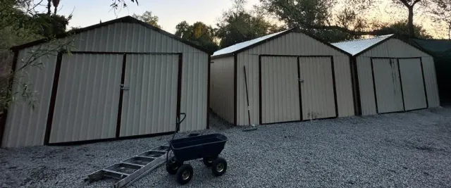 a backyard of a house with wooden fence