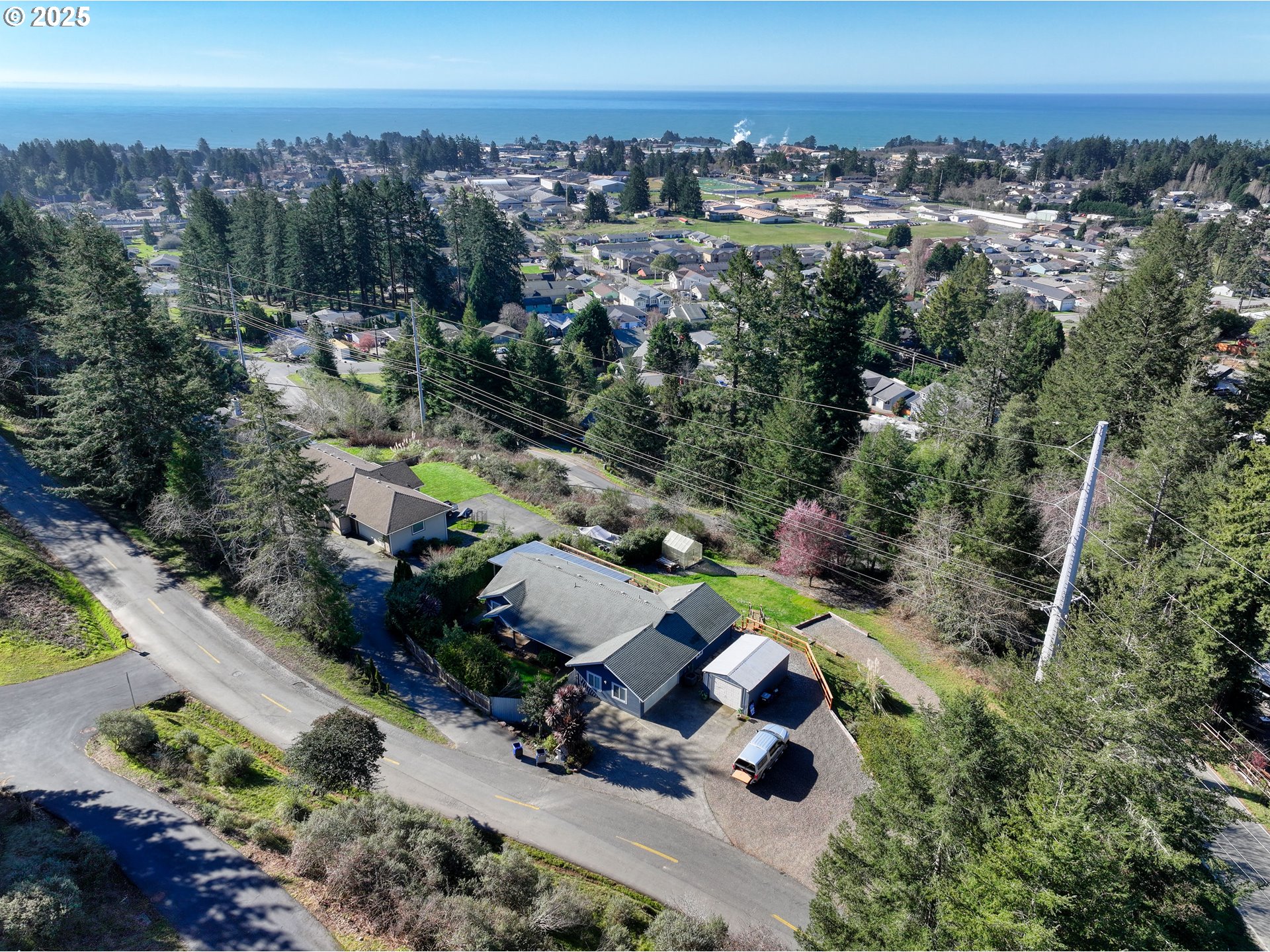 838 Marina Heights Road Brookings, OR 97415 - Photo 46 of 47 an aerial view of multiple house