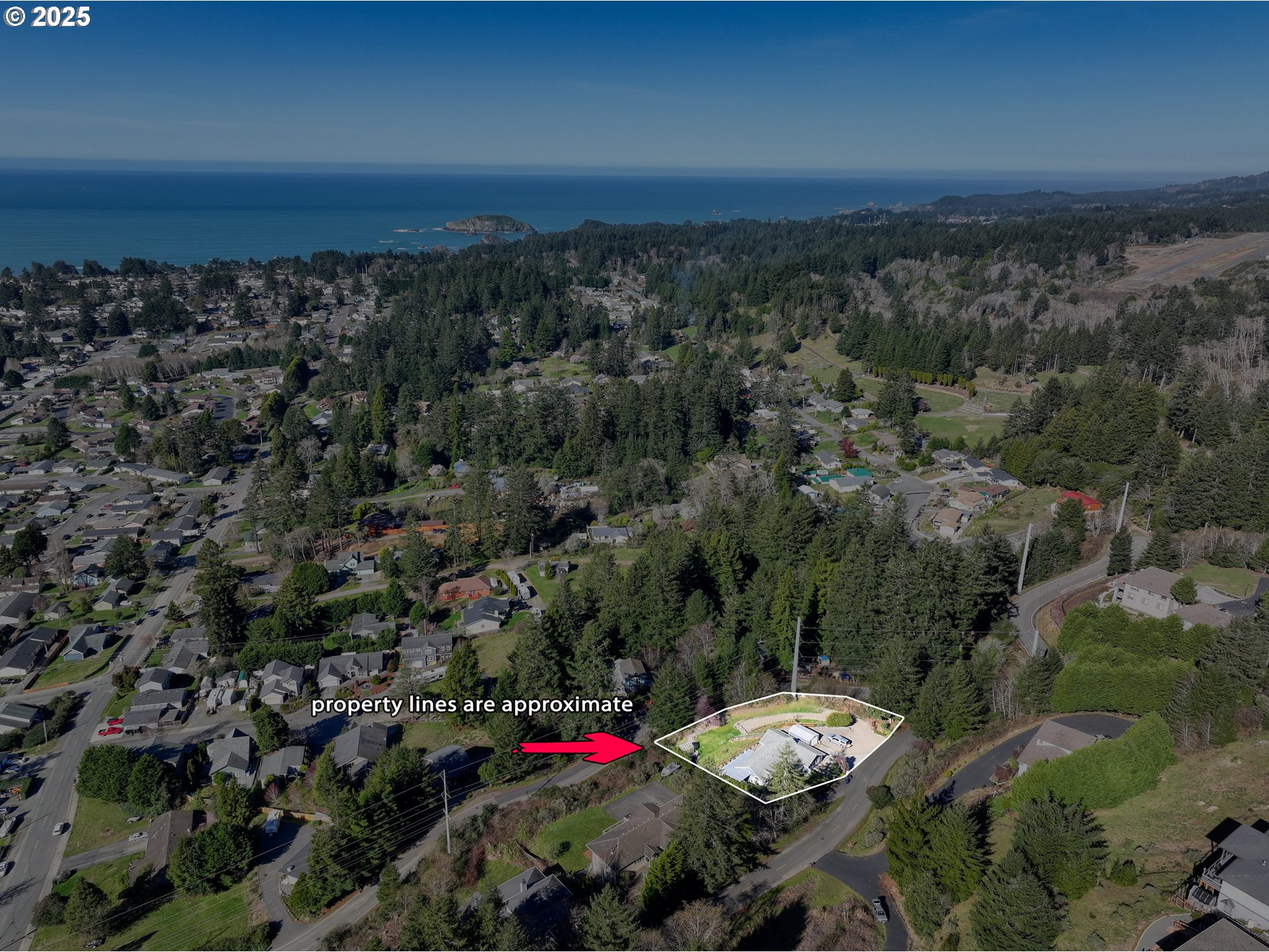 838 Marina Heights Road Brookings, OR 97415 - Photo 5 of 47 an aerial view of a city