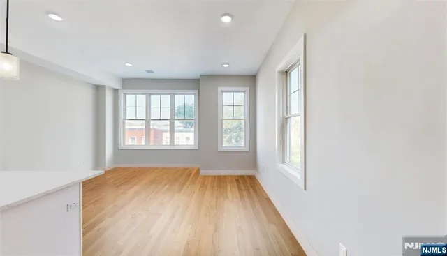a view of hallway with a window