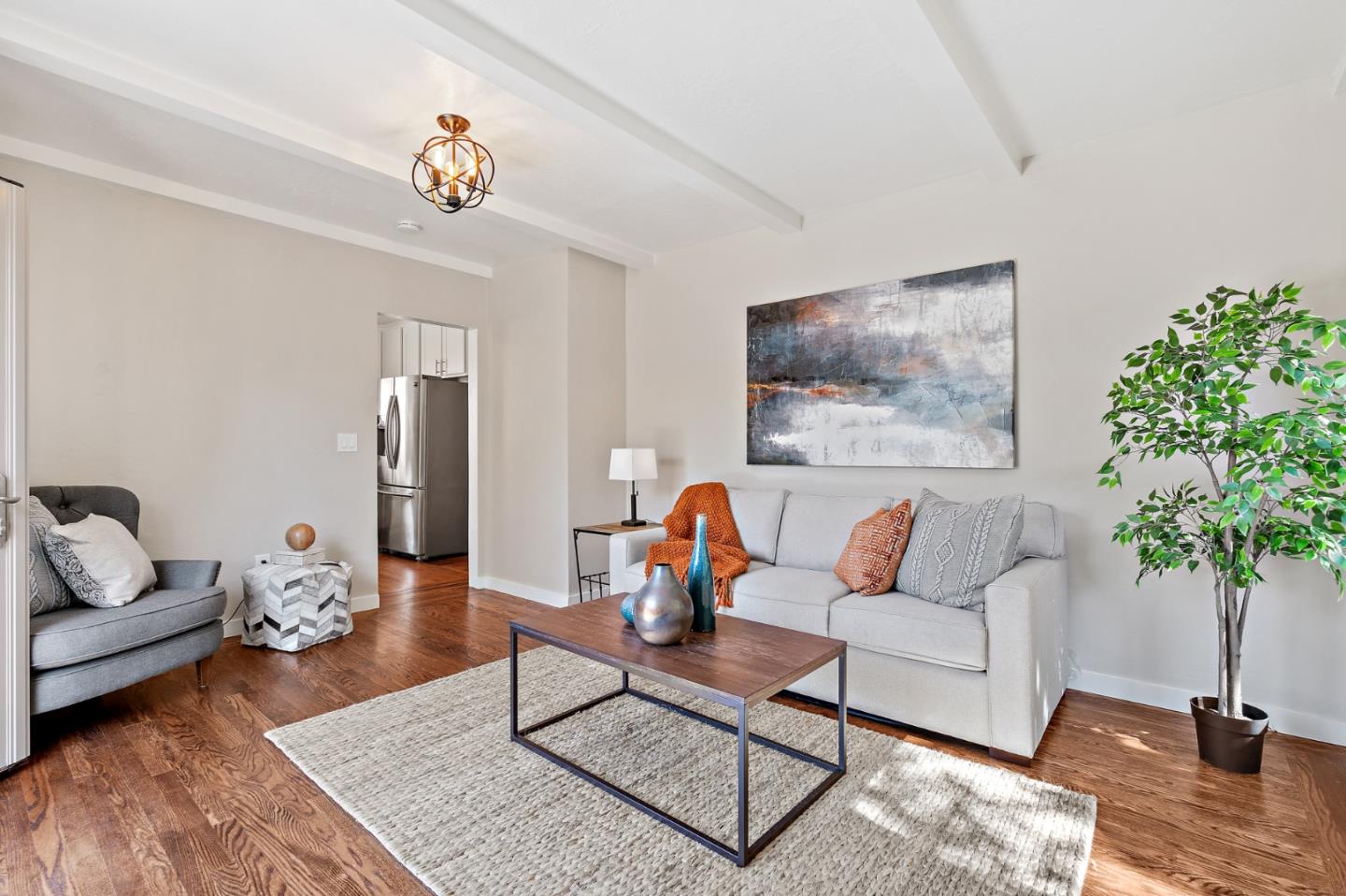 2218 Hale Drive Burlingame, CA 94010 - Photo 17 of 45 a living room with furniture and wooden floor