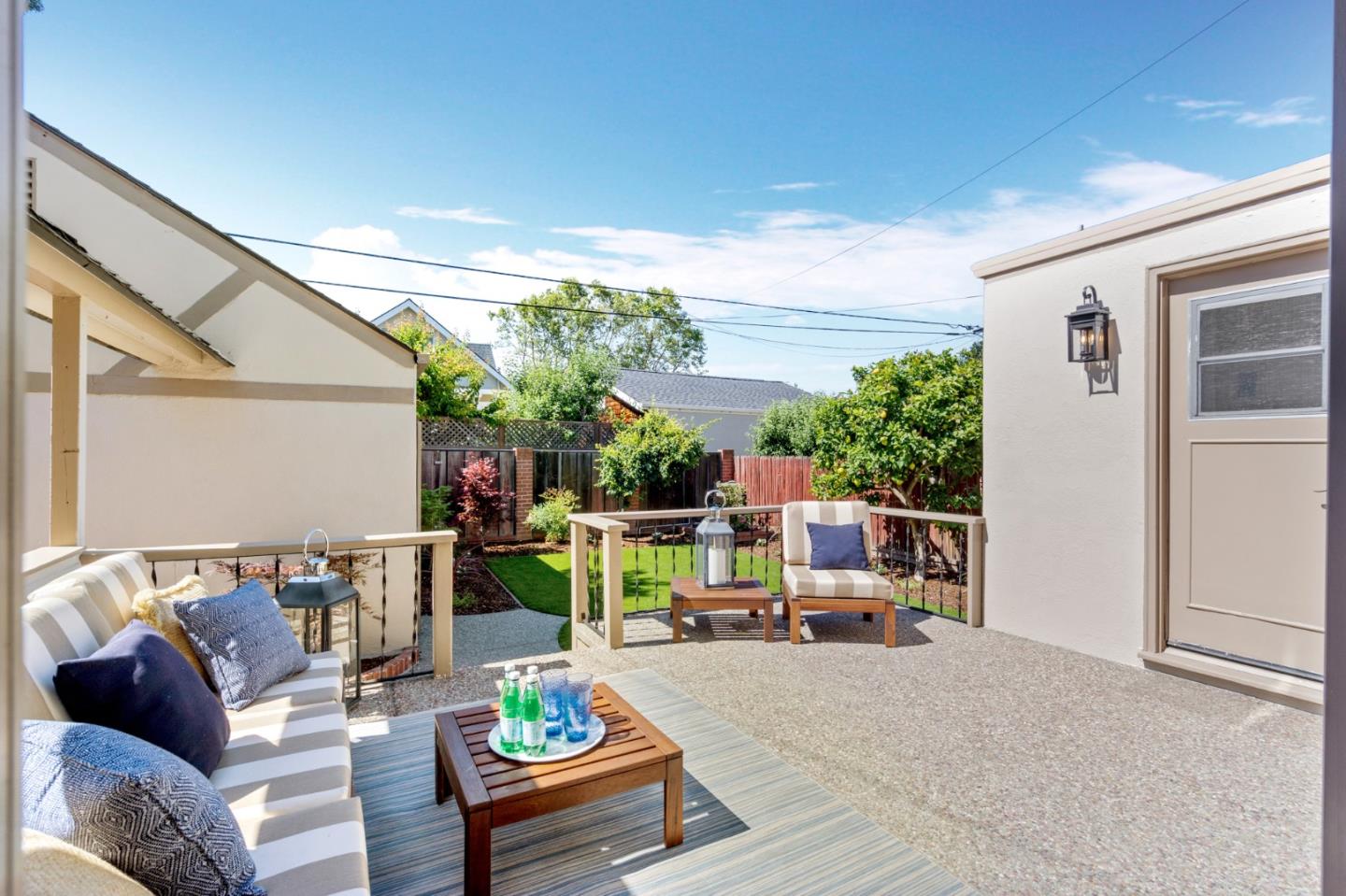 2218 Hale Drive Burlingame, CA 94010 - Photo 33 of 45 a outdoor living space with furniture and garden view