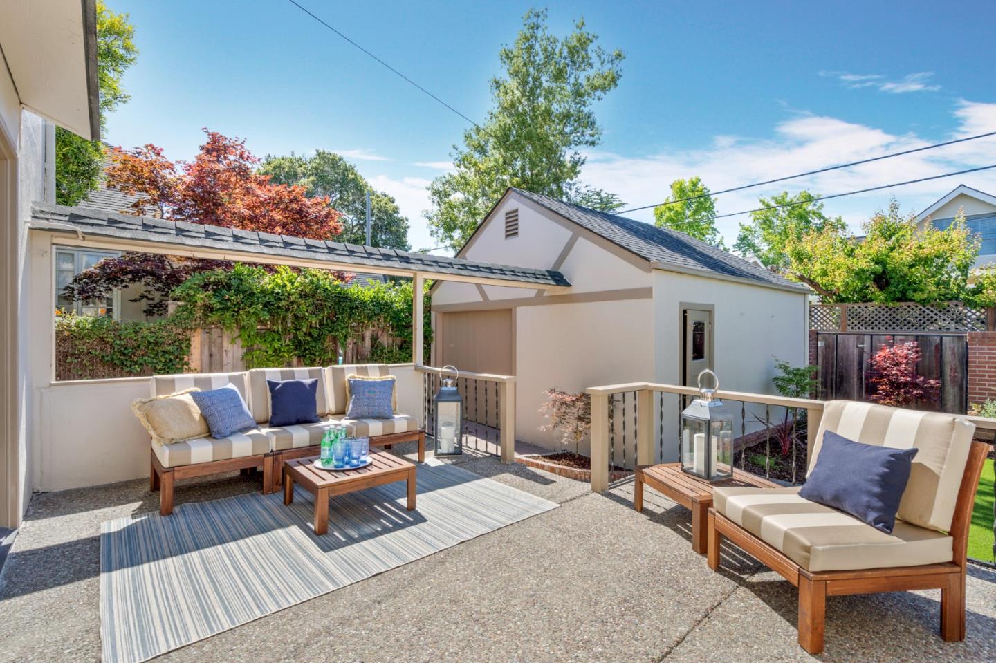 2218 Hale Drive Burlingame, CA 94010 - Photo 34 of 45 a view of a patio with a table and chairs
