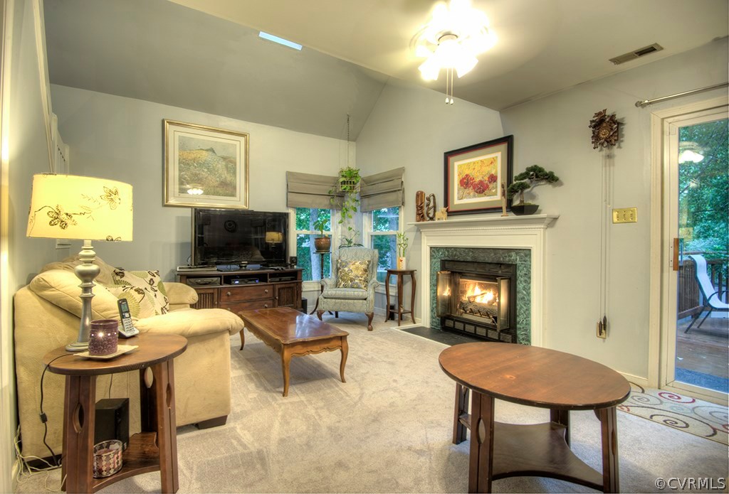 1418 Sycamore Ridge Court Midlothian, VA 23114 - Photo 5 of 21 Open living room with gas fireplace.