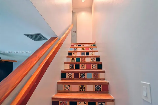 a view of a room with shelves