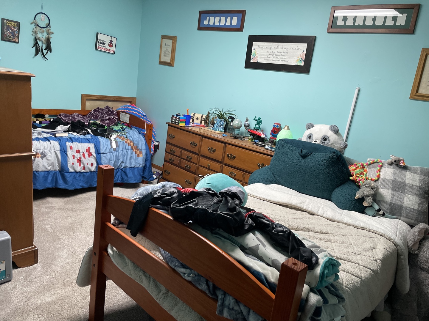 33582 North State Road Genoa, IL 60135 - Photo 15 of 21 a bedroom with a bed and wooden floor