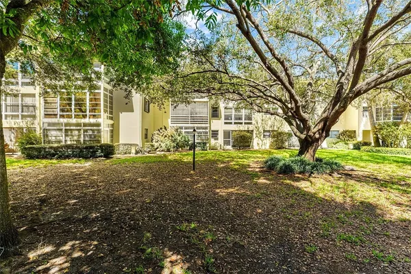 a front view of a building with street