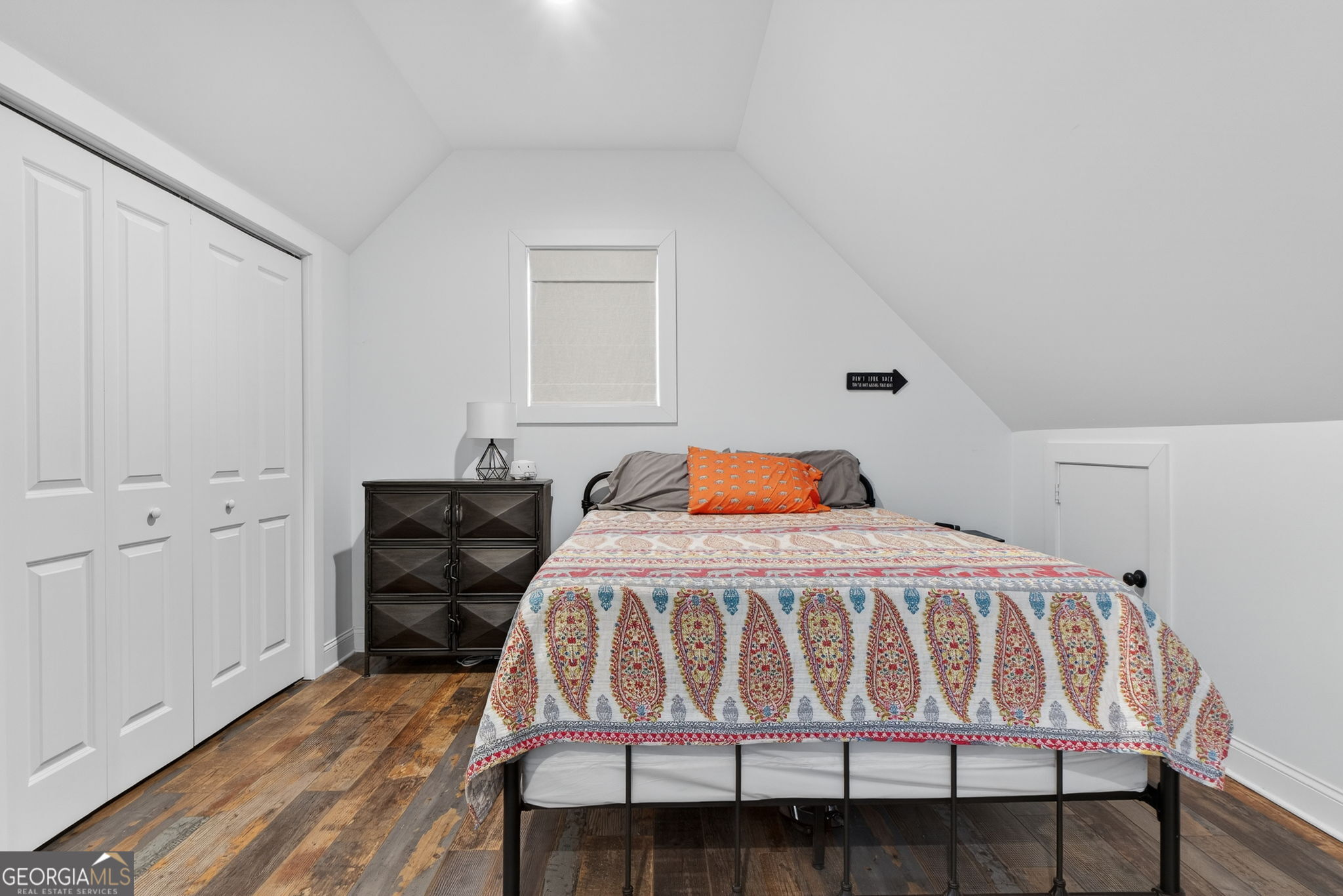 285 Dial Mill Road Oxford, GA 30054 - Photo 63 of 85 a bedroom with a bed and wooden floor