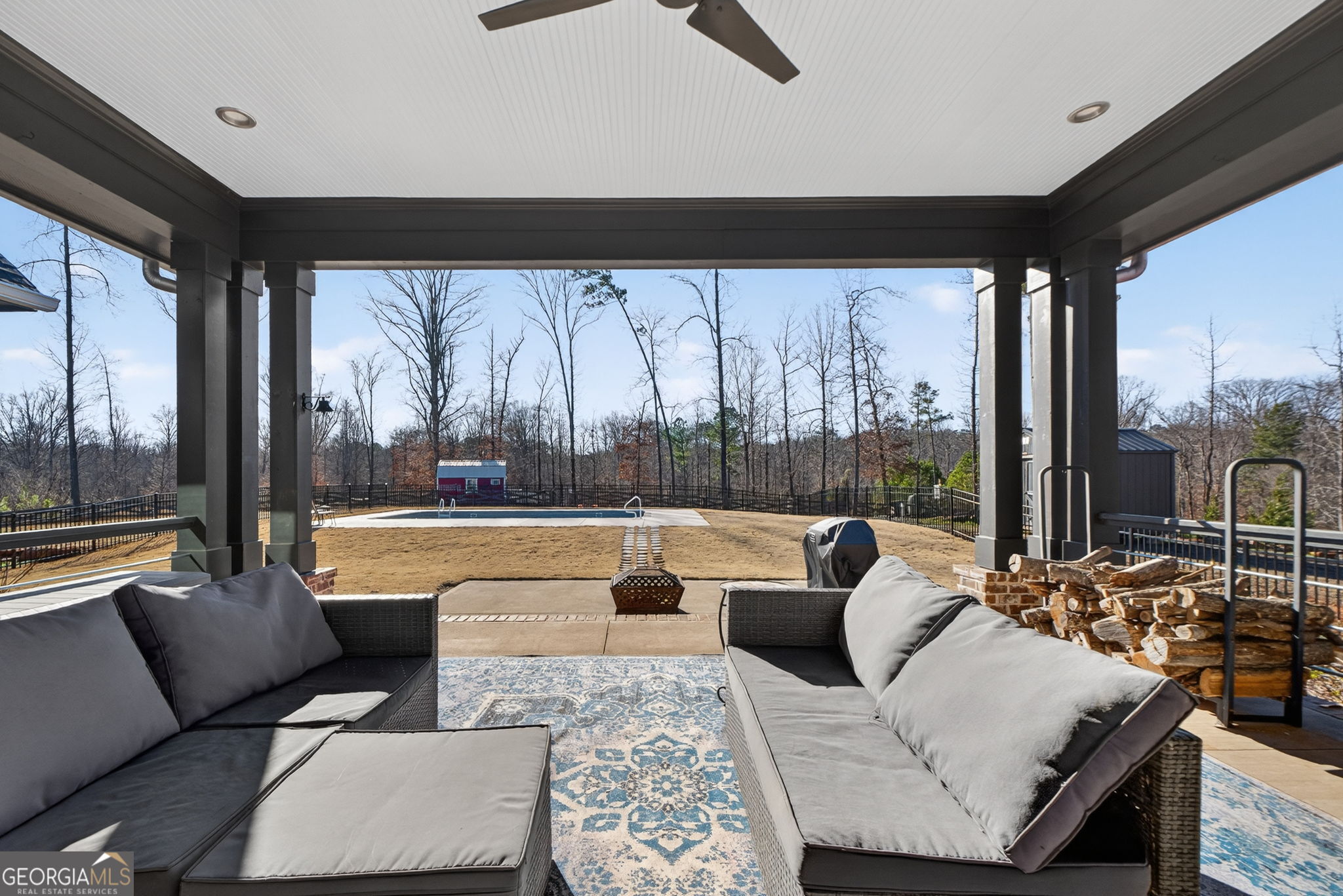 285 Dial Mill Road Oxford, GA 30054 - Photo 67 of 85 a living room with furniture and a large window