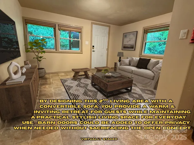 a living room with a couch