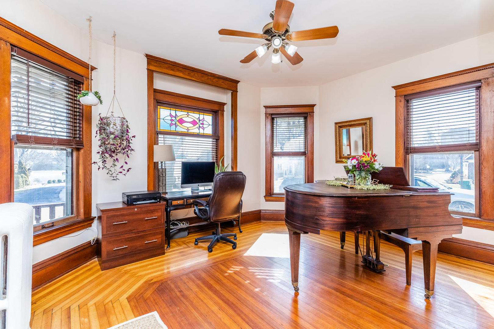 121 Mason Court Sycamore, IL 60178 - Photo 6 of 38 a view of a workspace with furniture window and wooden floor