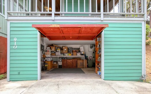 a view of storage and utility room