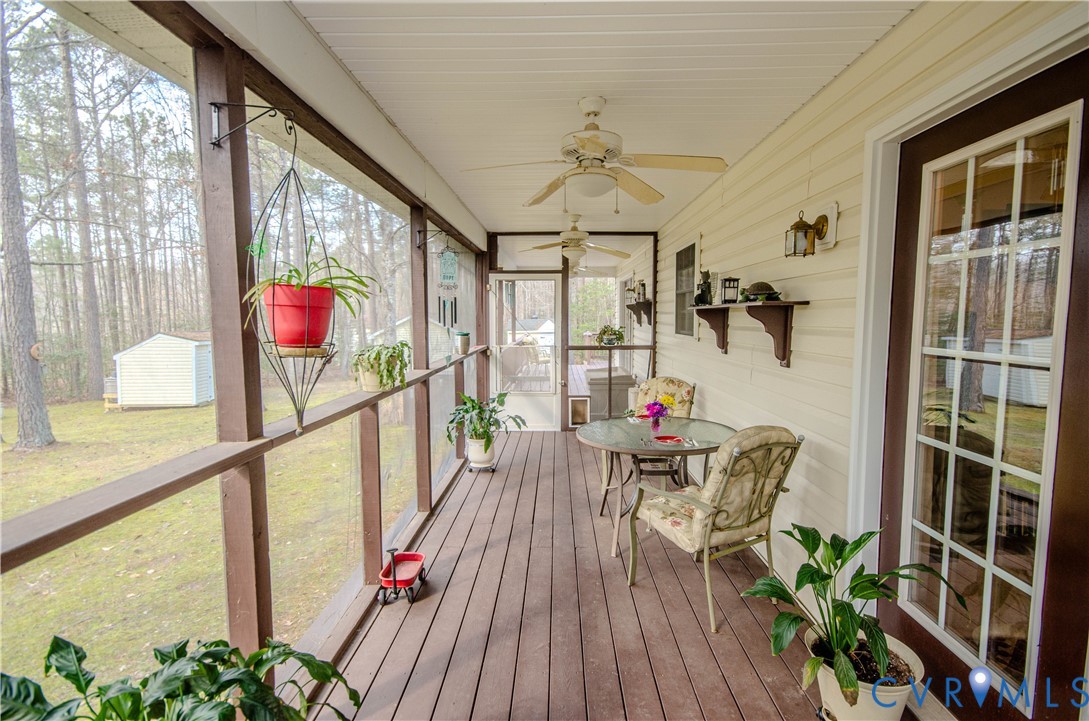 5200 Olivet Church Road Providence Forge, VA 23140 - Photo 11 of 34 Over-sized Screened Porch overlooking the lush and