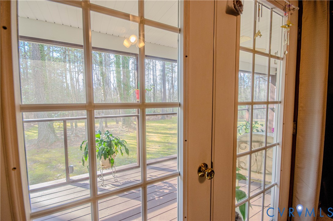 5200 Olivet Church Road Providence Forge, VA 23140 - Photo 32 of 34 Doors from third bedroom leading to Screened Porch