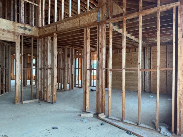 a view of a porch with a door