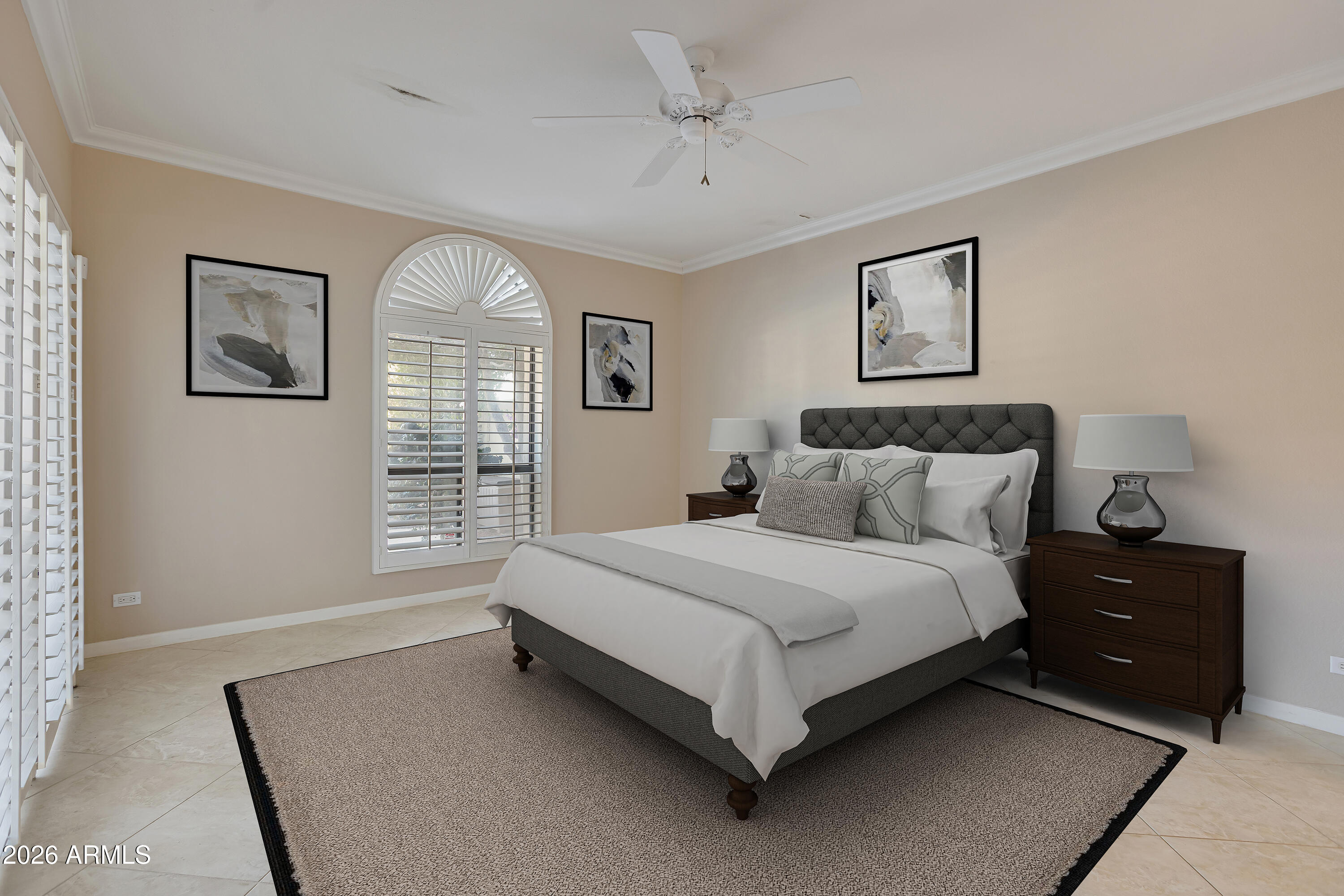4610 East Monte Way Phoenix, AZ 85044 - Photo 9 of 44 a spacious bedroom with a bed and a window