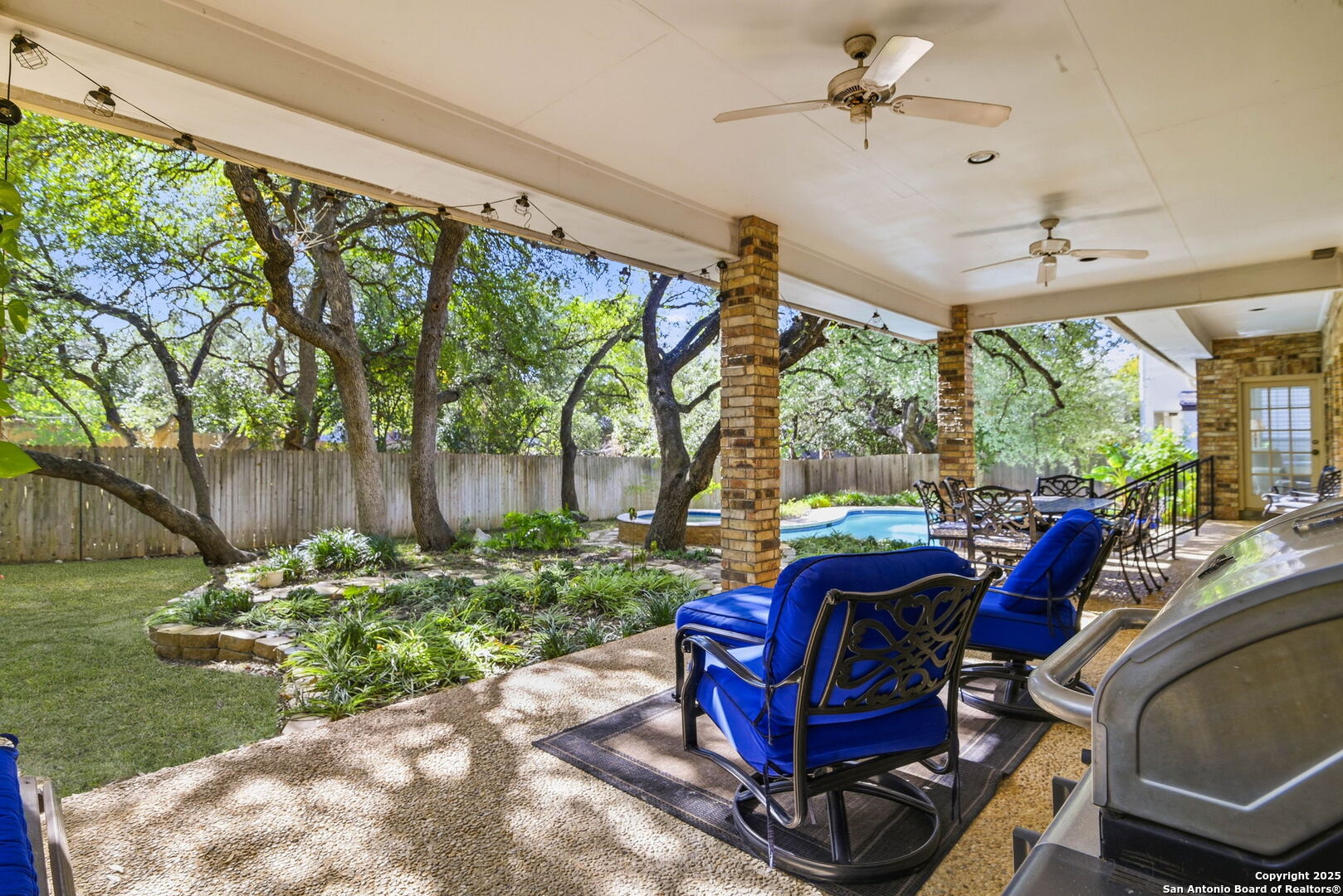 15 Inwood Point San Antonio, TX 78248 - Photo 24 of 27 a view of a porch with furniture and a yard