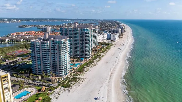 a view of city and ocean