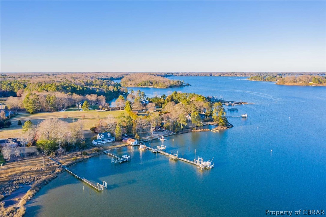 102 Ferry Road Hartfield, VA 23071 - Photo 2 of 42 Aerial View of Home & Piankatank River
