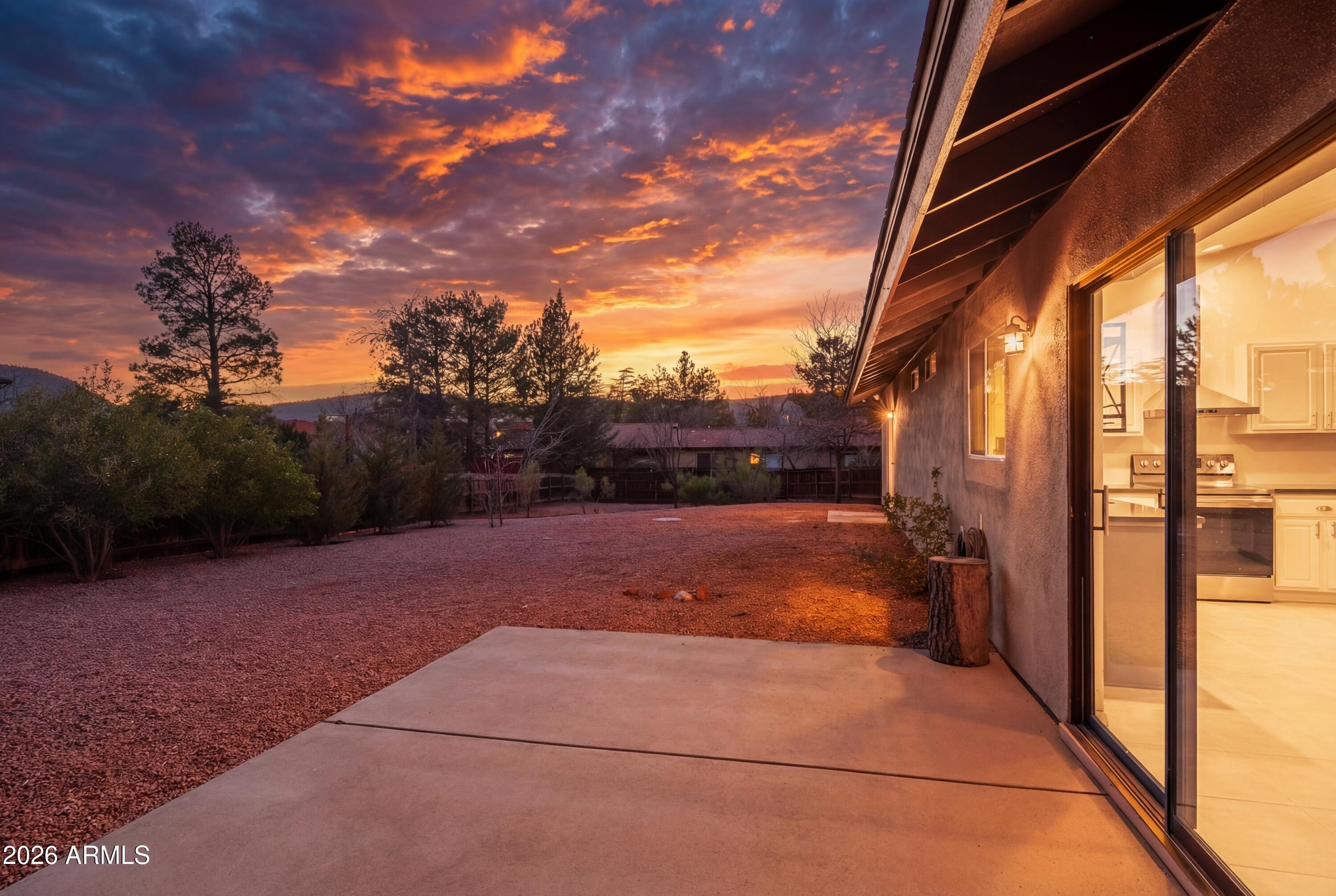 25 Spur Court Sedona, AZ 86351 - Photo 10 of 38 Backyard - Twilight - View 2