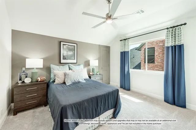 a bedroom with a bed a dresser and a window