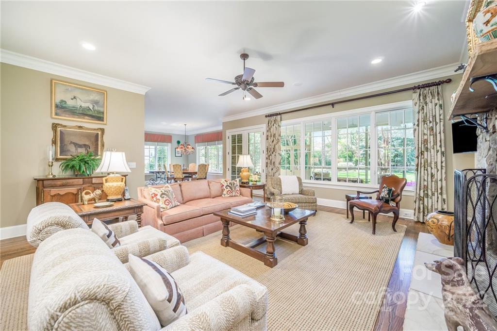 2226 Vernon Drive Charlotte, NC 28211 - Photo 8 of 44 a living room with furniture fireplace and a large window