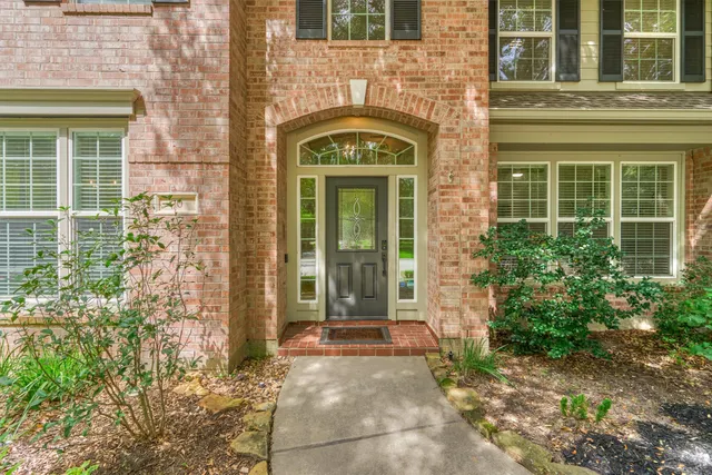 a front view of a building